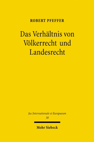 Das Verhältnis von Völkerrecht und Landesrecht
