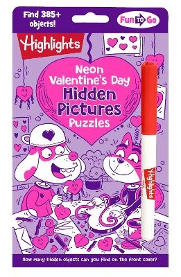Neon Valentine's Day Hidden Pictures Puzzles - 