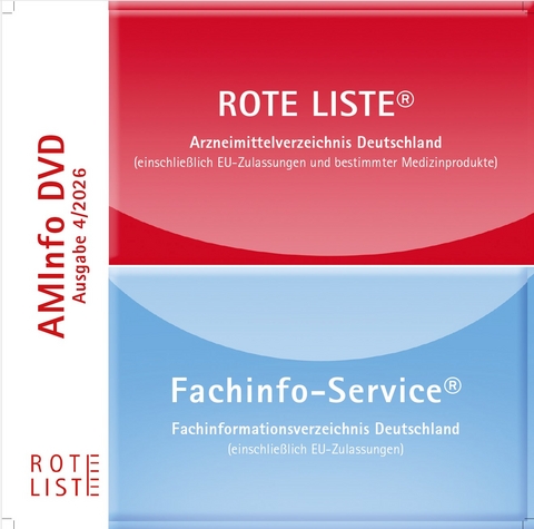 ROTE LISTE&reg; 4/2026 AMInfo-DVD - ROTE LISTE&reg;/FachInfo - Abo (4 Ausgaben pro Jahr)