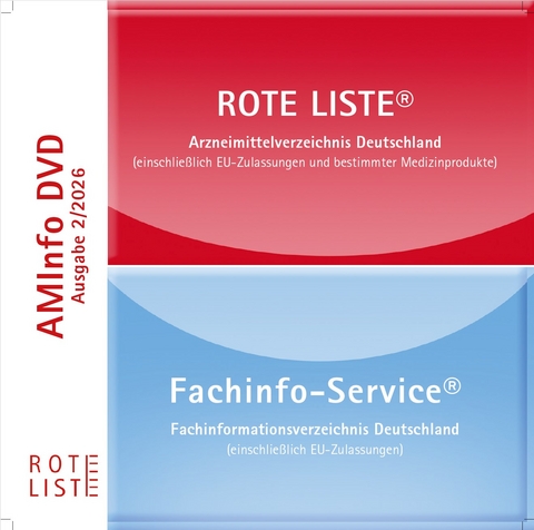 ROTE LISTE&reg; 2/2026 AMInfo-DVD - ROTE LISTE&reg;/FachInfo - Einzelausgabe