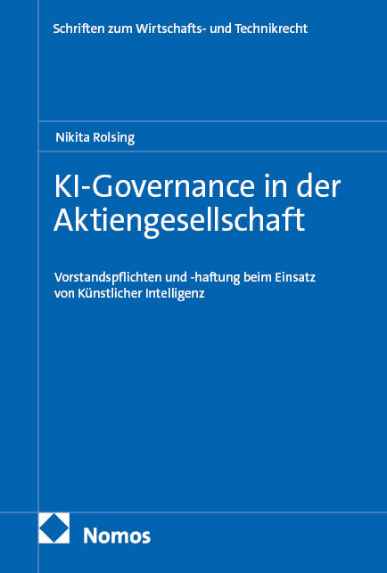 KI-Governance in der Aktiengesellschaft - Nikita Rolsing
