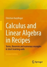 Calculus and Linear Algebra in Recipes - Karpfinger, Christian