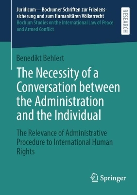 The Necessity of a Conversation between the Administration and the Individual - Benedikt Behlert