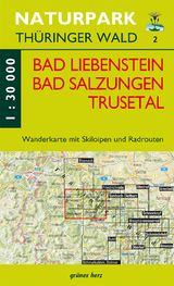 Wanderkarte Bad Liebenstein, Bad Salzungen, Trusetal - 