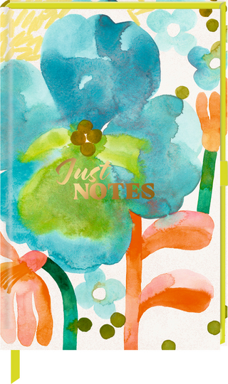 Notizbuch DIN A6 – Just Notes (Blue Flower)