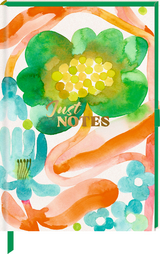 Notizbuch DIN A5 &ndash; Just Notes (Green Flower)