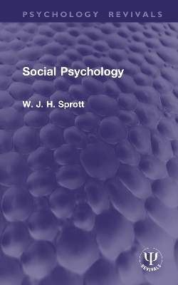 Social Psychology - W. J. H. Sprott