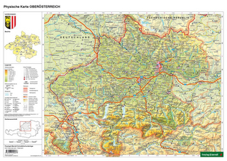 Schulhandkarte Oberösterreich, 1:400.000