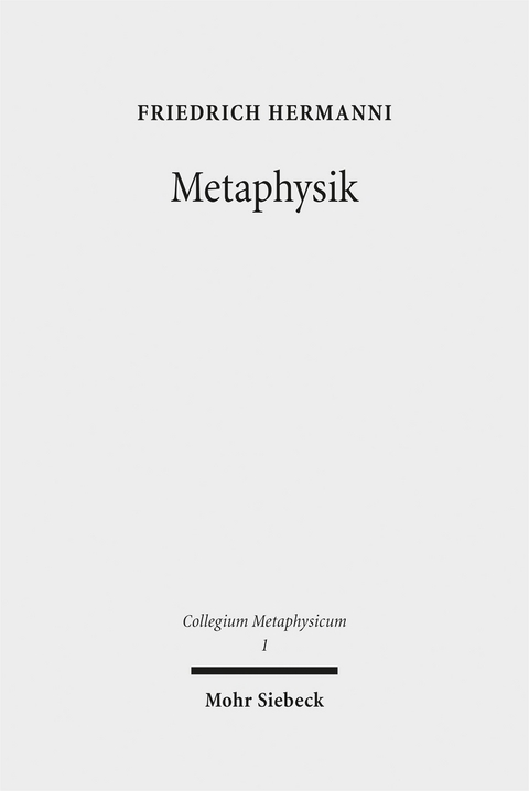 Metaphysik - Friedrich Hermanni