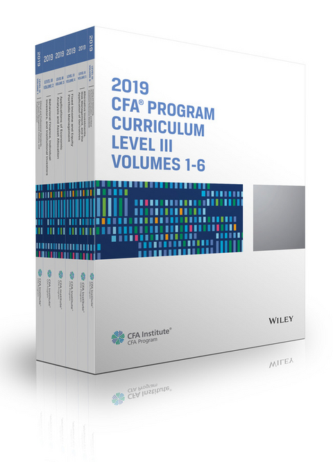 CFA Program Curriculum 2019 Level III Volumes 1-6 Box Set -  CFA Institute