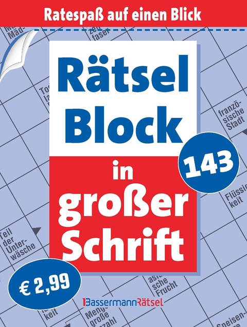 R&auml;tselblock in gro&szlig;er Schrift 143 - Eberhard Kr&uuml;ger