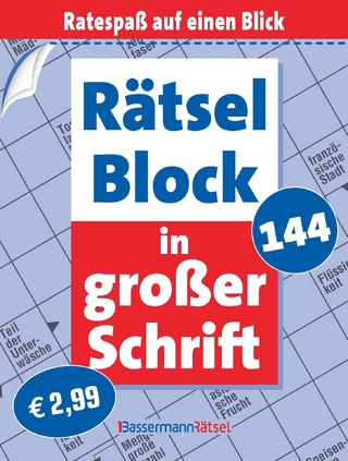 Rätselblock in großer Schrift 144 (5 Exemplare à 2,99 €)