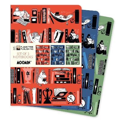 Moomin Bookshelves Set of 3 Standard Notebooks - 