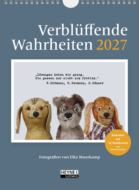 Verbl&uuml;ffende Wahrheiten &ndash; Postkartenkalender 2027 - Elke Moorkamp