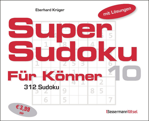 Supersudoku f&uuml;r K&ouml;nner 10 - Eberhard Kr&uuml;ger