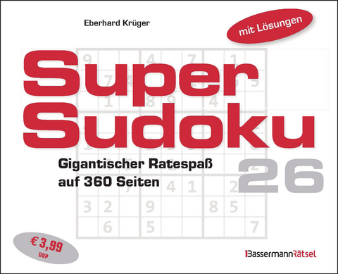 Supersudoku 26 - Eberhard Kr&uuml;ger