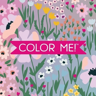 Color Me! Floral Cover - Keepsake Coloring Books Compact Edition: Gardens, Springtime, Blooms with Inspirational Quotes 7x7 Inches Portable Coloring Book for Adults & All Ages