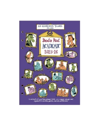 The Dodo Pad Academic 2025-2026 Filofax-compatible A5 Organiser Diary Refill, Mid Year / Academic Year, Week to View - Lord Dodo