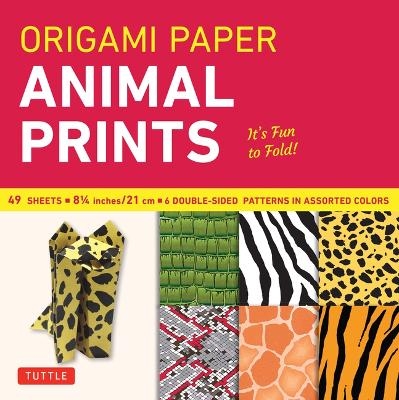 Origami Paper - Animal Prints - 8 1/4" - 49 Sheets - 