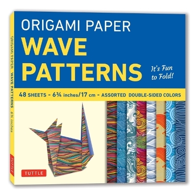 Origami Paper - Wave Patterns - 6 3/4 inch - 48 Sheets - 