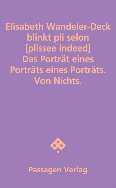 blinkt pli selon [plissee indeed] - Elisabeth Wandeler