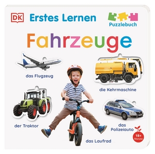 Erstes Lernen Puzzlebuch. Fahrzeuge