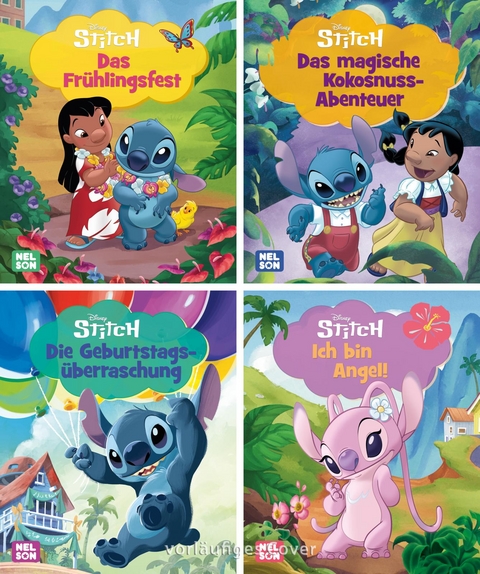 Nelson Mini-B&uuml;cher: 4er Disney Lilo & Stitch 5-8
