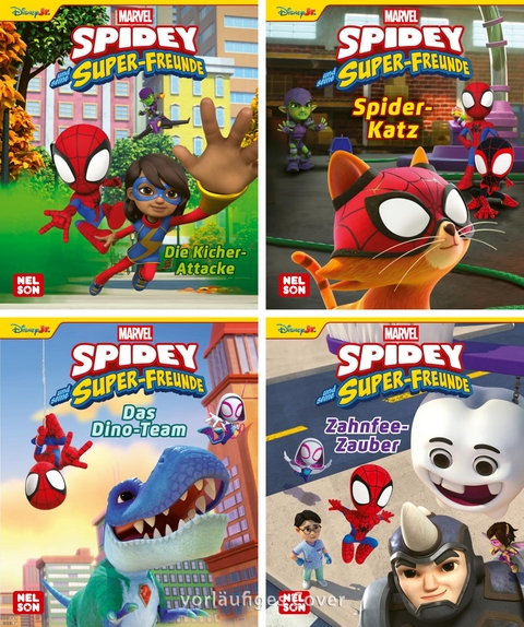 Nelson Mini-B&uuml;cher: Spidey und seine Freunde 9-12 (Einzel/WWS)