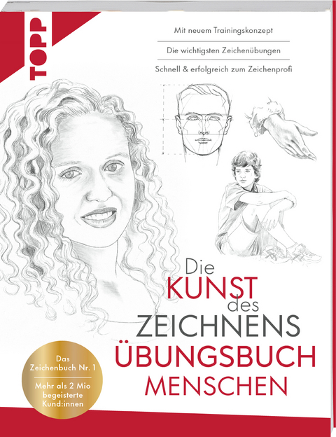 Die Kunst des Zeichnens &Uuml;bungsbuch - Menschen. Mit neuem Trainingskonzept