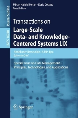Transactions on Large-Scale Data- and Knowledge-Centered Systems LIX