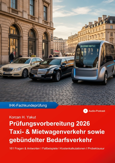 Prüfungsvorbereitung 2026 für Taxi- & Mietwagenverkehr sowie gebündelter Bedarfsverkehr - Korcan H. Yakut