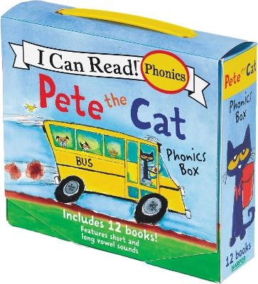 Pete The Cat Phonics Box: Includes 12 Mini-Books Featuring Short and Long Vowel Sounds - James Dean