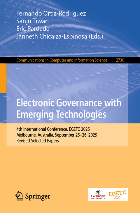 Electronic Governance with Emerging Technologies - 