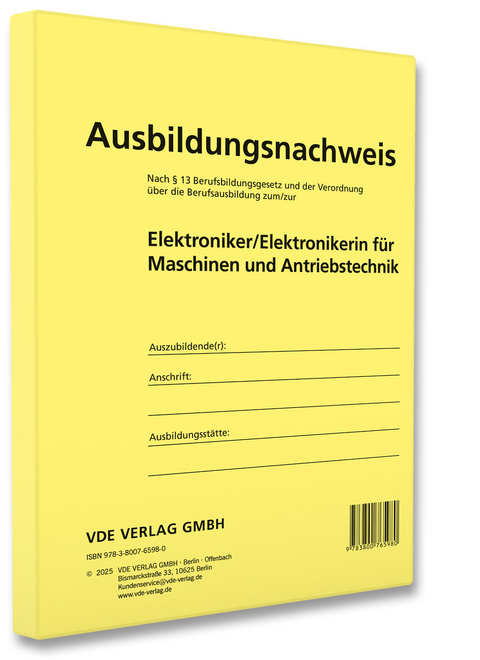 Ausbildungsnachweis Elektroniker/Elektronikerin f&uuml;r Maschinen und Antriebstechnik