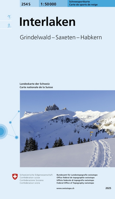 254S Interlaken Schneesportkarte