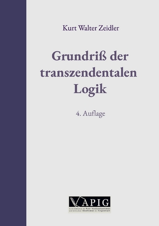 Grundriß der transzendentalen Logik