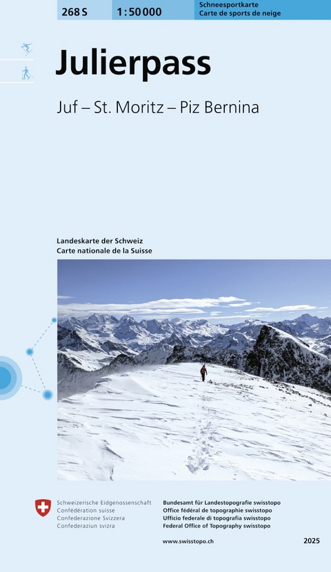 268S Julierpass Schneesportkarte