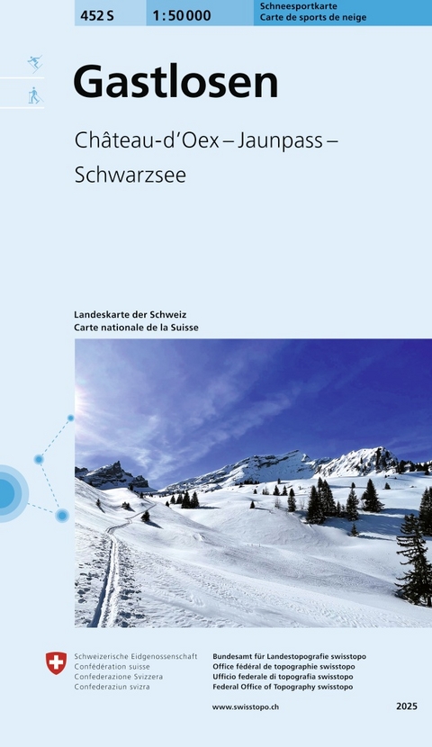 452S Gastlosen Schneesportkarte