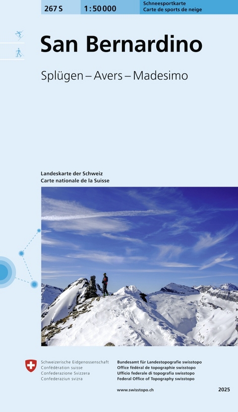 267S San Bernardino Schneesportkarte