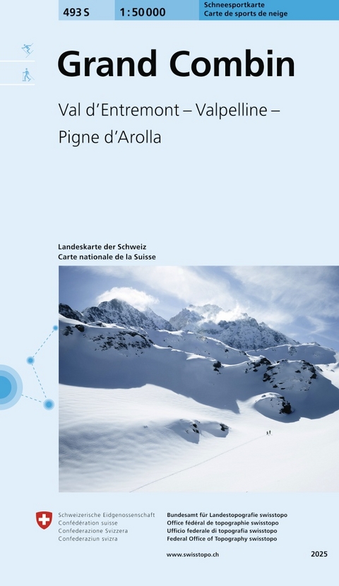 493S Grand Combin Schneesportkarte