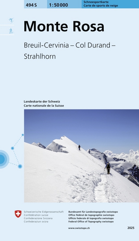 494S Monte Rosa Schneesportkarte