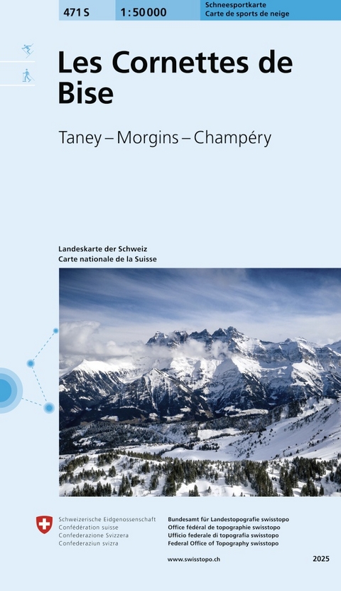 471S Les Cornettes de Bise Schneesportkarte