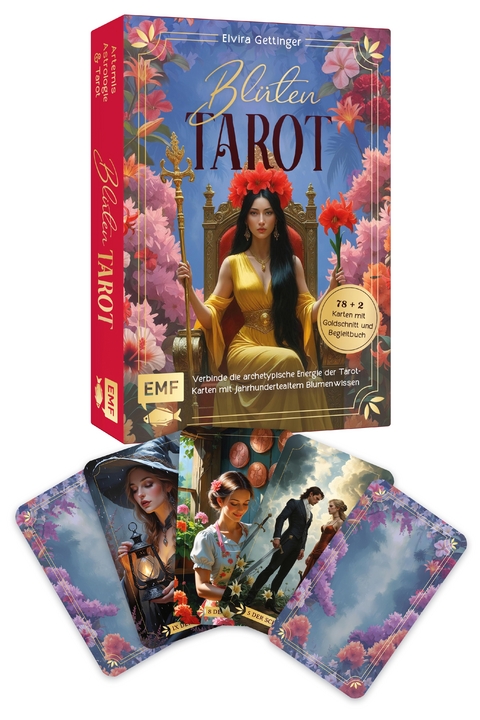 Tarot-Kartenset: Bl&uuml;tentarot | Verbinde die archetypische Energie der Tarot-Karten mit jahrhundertealtem Blumenwissen - Elvira Gettinger