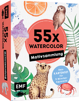 55 x Watercolor - Motiv-Sammlung: Kartenset f&uuml;r 5-Minuten-Aquarelle - 