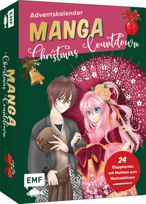 Adventskalender-Kartenset: Manga Christmas Countdown