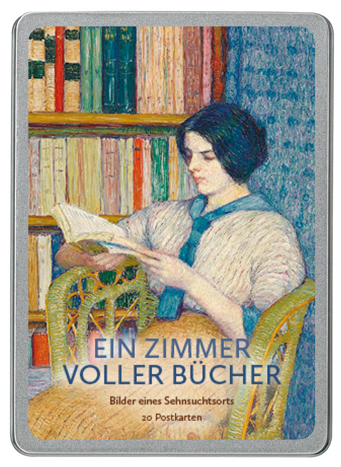 Ein Zimmer voller B&uuml;cher Postkarte VE 20 - 