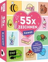 55 x Zeichnen - Kawaii: Dein Kartenset - Leon Römer