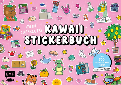 Mein supercutes Kawaii-Stickerbuch mit &uuml;ber 500 wiederabl&ouml;sbaren Stickern - Leon R&ouml;mer