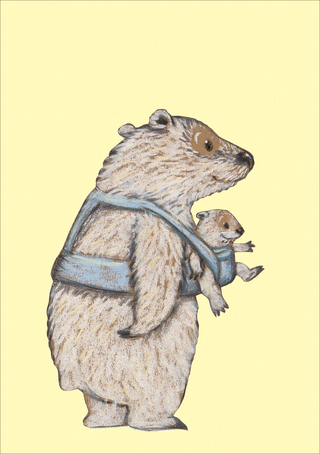 Eisbärin Postkarte VE 10