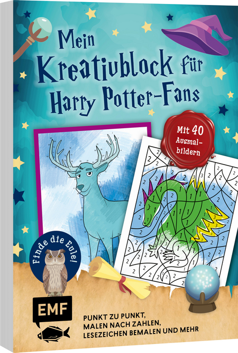Mein magischer Kreativblock f&uuml;r Harry Potter-Fans &ndash; Finde die Eule!